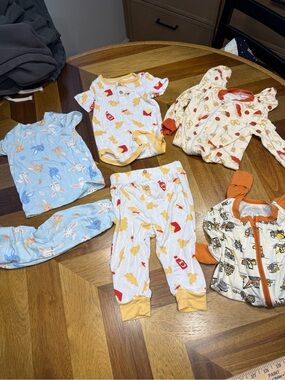Baby Boy Bamboo lot of 6 3-6 months preowned.